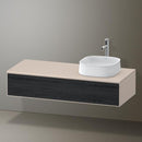 Duravit Zencha vanity unit with 1 pull-out compartment for countertop washbasin
