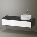 Duravit Zencha vanity unit with 1 pull-out compartment for countertop washbasin