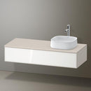 Duravit Zencha vanity unit with 1 pull-out compartment for countertop washbasin