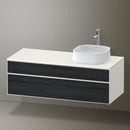 Duravit Zencha vanity unit with 2 pull-out compartments for countertop washbasin