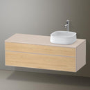 Duravit Zencha vanity unit with 2 pull-out compartments for countertop washbasin