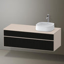 Duravit Zencha vanity unit with 2 pull-out compartments for countertop washbasin