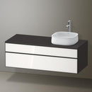 Duravit Zencha vanity unit with 2 pull-out compartments for countertop washbasin