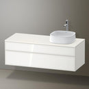 Duravit Zencha vanity unit with 2 pull-out compartments for countertop washbasin