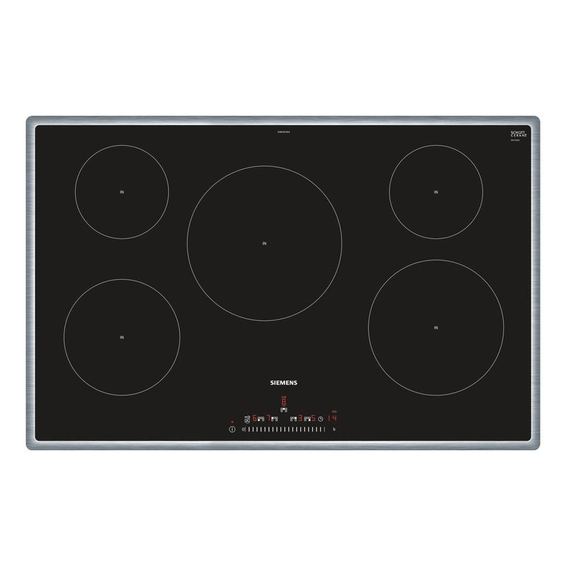 Siemens - IQ100 Induction Hob 80 cm Black, Surface Mount With Frame EH845FVB1E 