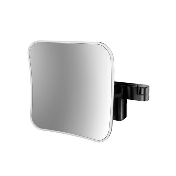 Emco Evo shaving and beauty mirror with lighting, with emco light system, 5x magnification