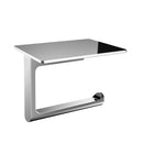 Emco Flow toilet roll holder with shelf