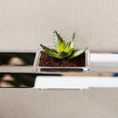 Emco Liaison glass bowl for rail square flat