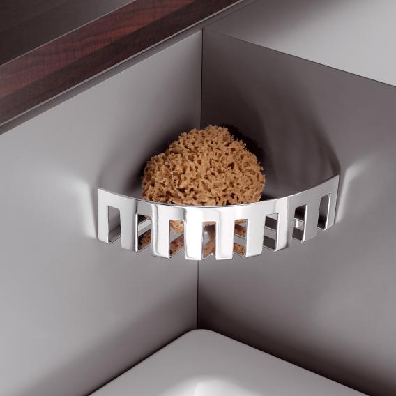 Emco Loft | System2 wall-mounted corner basket chrome