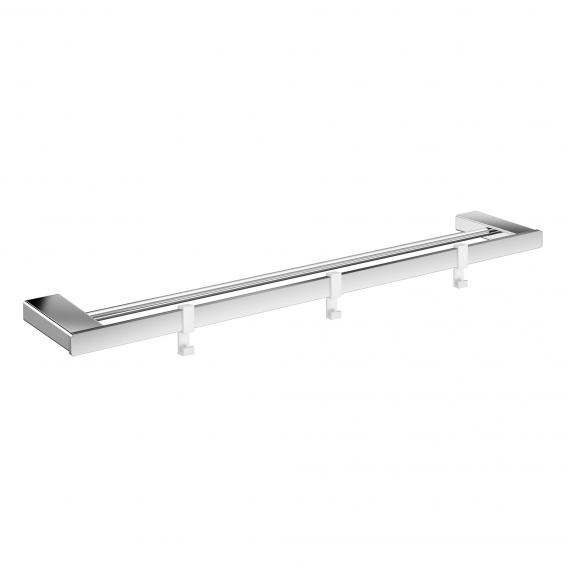 Emco Loft double bath towel rail with 3 removable hooks