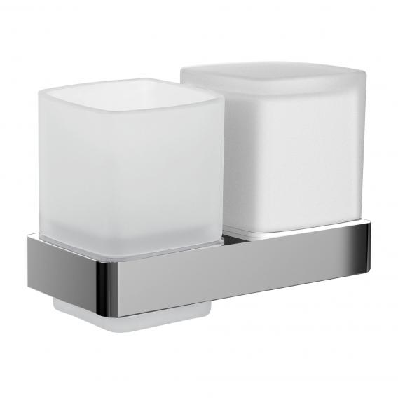 Emco Loft wall-mounted soap dispenser and tumbler set
