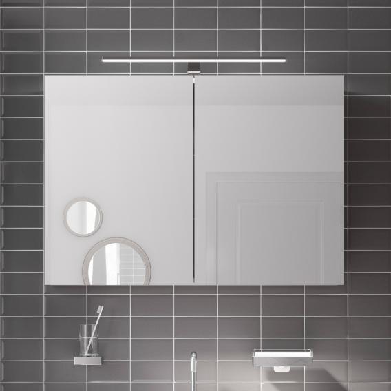 Emco Mee mounted mirror cabinet with lighting and 2 doors
