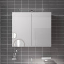Emco Mee mounted mirror cabinet with lighting and 2 doors