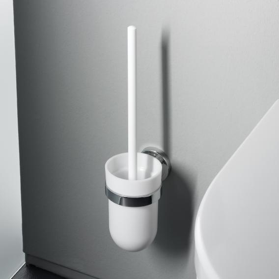 Emco Polo toilet brush set, plastic container