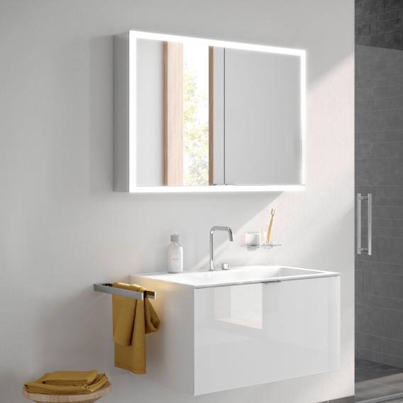 Emco Prime mirror cabinet with lighting and 2 doors