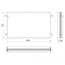 Emco Prime2 installation frame for recessed illuminated mirror cabinet