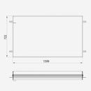 Emco Prime2 installation frame for recessed illuminated mirror cabinet