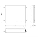 Emco Prime2 installation frame for recessed illuminated mirror cabinet
