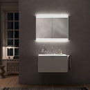 Emco Prime2 mirror cabinet with lighting and 2 doors