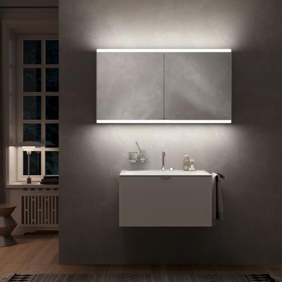 Emco Prime2 mirror cabinet with lighting and 2 doors