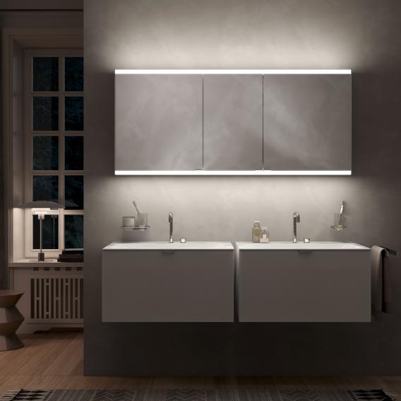 Emco Prime2 mirror cabinet with lighting and 3 doors