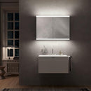 Emco Prime2 mirror cabinet with lighting and 2 doors