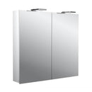 Emco Pure_Flat2 Sytle mirror cabinet with lighting and 2 doors