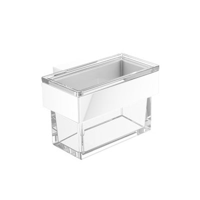 Emco Vara design glass container for soap dispenser or utensil box