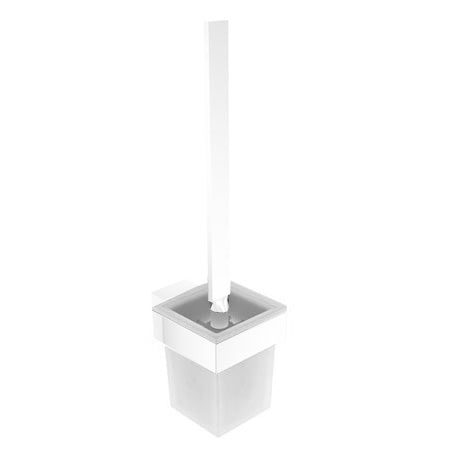 Emco Vara design glass container for toilet brush set