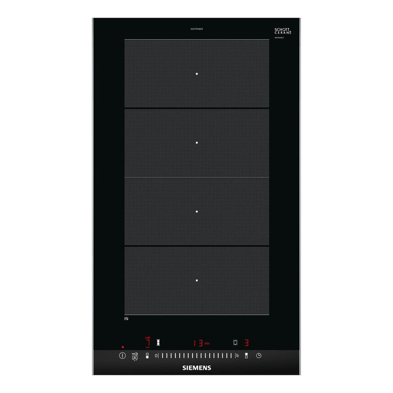 Siemens - IQ700 Flex Induction Cooktop 30 cm Black, Surface Mount With Frame EX375FXB1E 