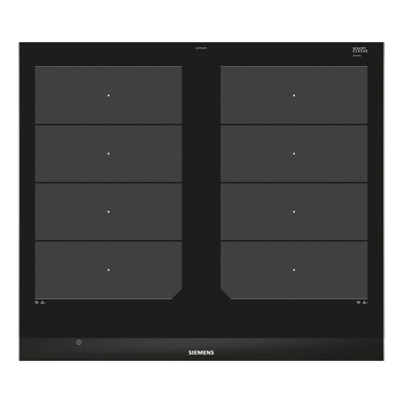 Siemens - IQ700 Induction Hob 60 cm Black, Surface Mount With Frame EX675LXV1E 
