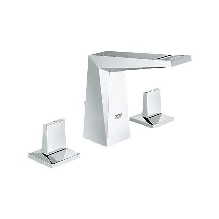 Grohe Allure Brilliant three hole basin fitting with pop-up waste set ...