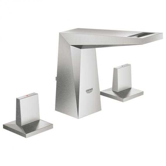 Grohe Allure Brilliant three hole basin fitting with pop-up waste set