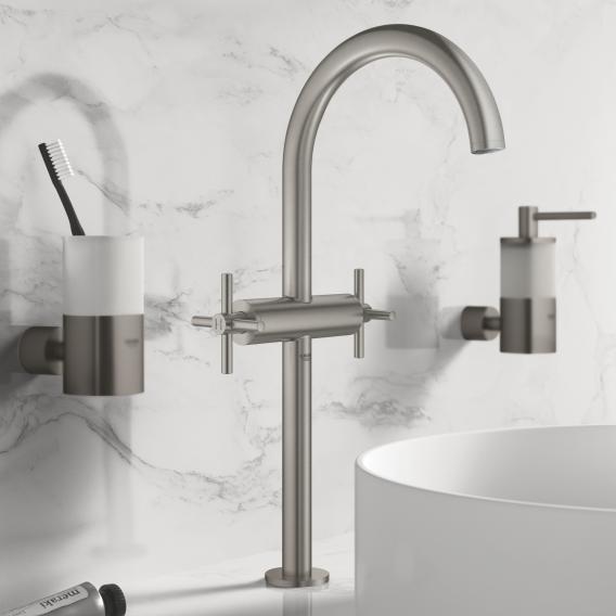 Grohe Atrio monobloc basin fitting XL size with Push-Open waste valve
