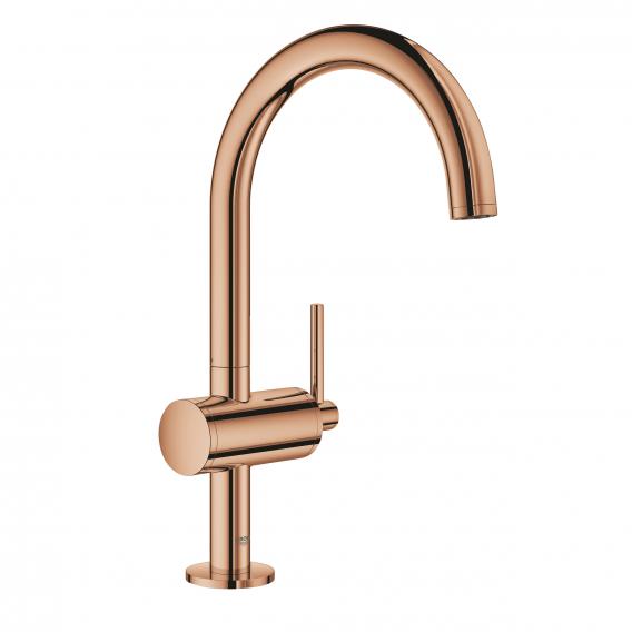Grohe Atrio single lever basin fitting L size with Push-Open waste valve