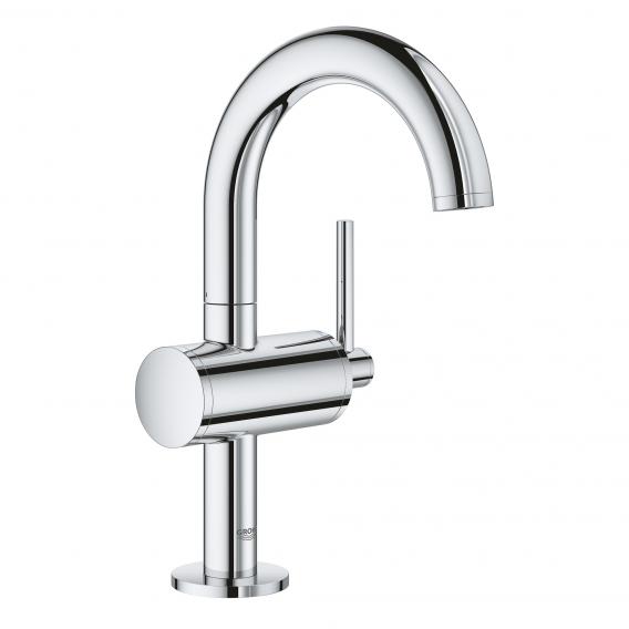 Grohe Atrio single lever basin fitting M size with Push-Open waste valve