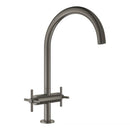 Grohe Atrio two-handle kitchen mixer tap chrome
