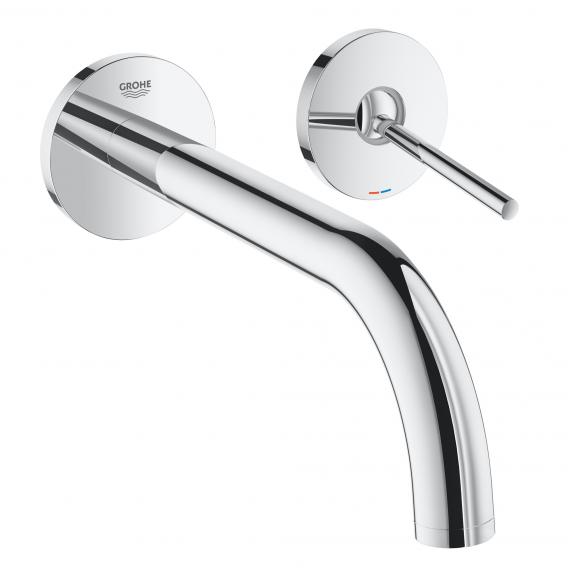 Grohe Atrio wall-mounted two hole basin mixer projection