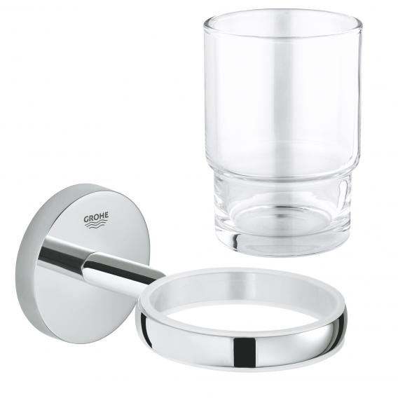 Grohe BauCosmopolitan tumbler set made of crystal glass chrome