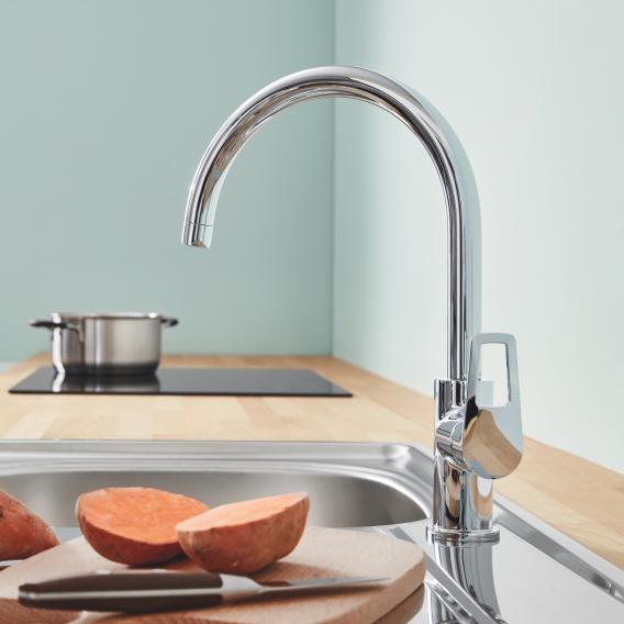 Grohe BauLoop single-lever kitchen mixer tap