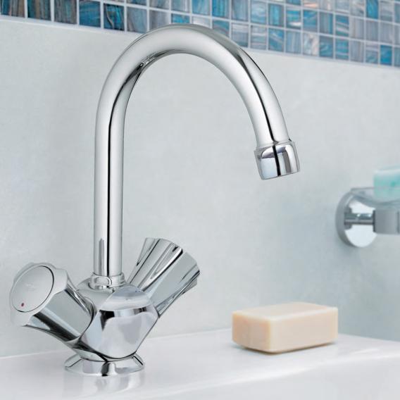 Grohe Costa monobloc basin fitting with pop-up waste set