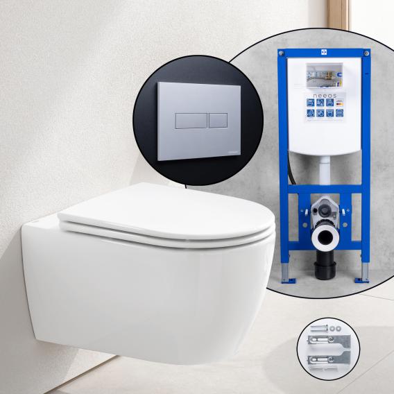 Grohe Essence complete SET wall-mounted toilet with neeos pre-wall element