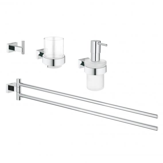 Grohe Essentials Cube bathroom set 4 in 1 chrome