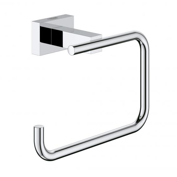 Grohe Essentials Cube toilet roll holder without cover chrome