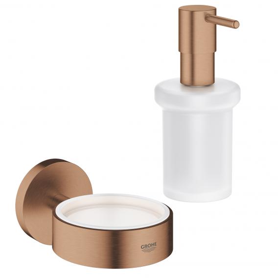 Grohe Essentials soap dispenser with holder chrome