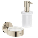 Grohe Essentials 皂液器，附鍍鉻支架