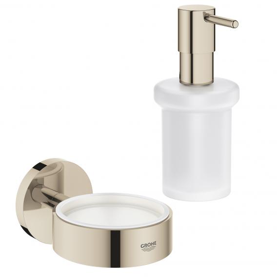 Grohe Essentials soap dispenser with holder chrome