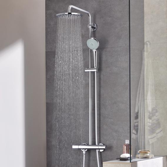 Grohe Euphoria XXL System 210 shower system with exposed thermostatic fitting