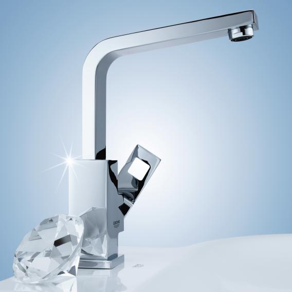 Grohe Eurocube single-lever basin mixer with swivel spout