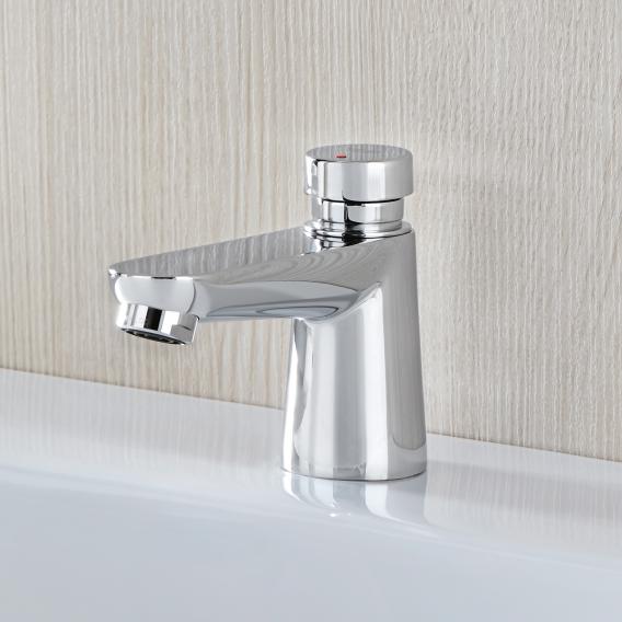 Grohe Euroeco CT self-closing pillar tap without waste set